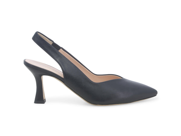 Melluso Slingback Primavera Estate in Pelle Liscia Nera D168ZV-247210